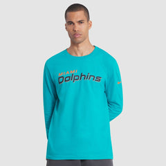 Miami Dolphins 2025 Rivalries Collection Essential Long Sleeve T-Shirt Turbo Green | Nike for Sale