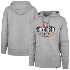 Denver Broncos '47 Headline Pullover Hoodie Gray | 47 brand