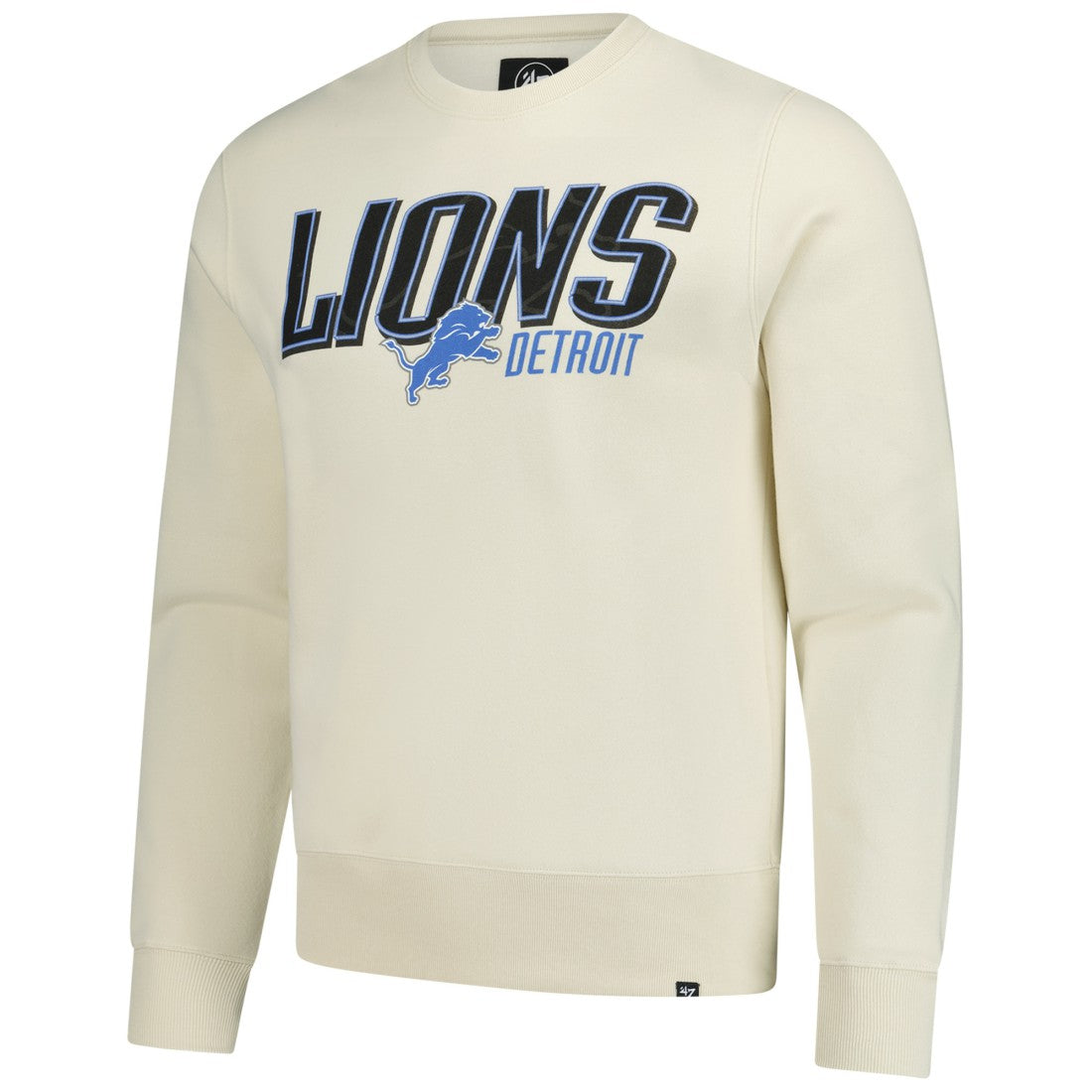 Detroit Lions '47 Locked In Headline Pullover Sweatshirt Cream | 47 brand