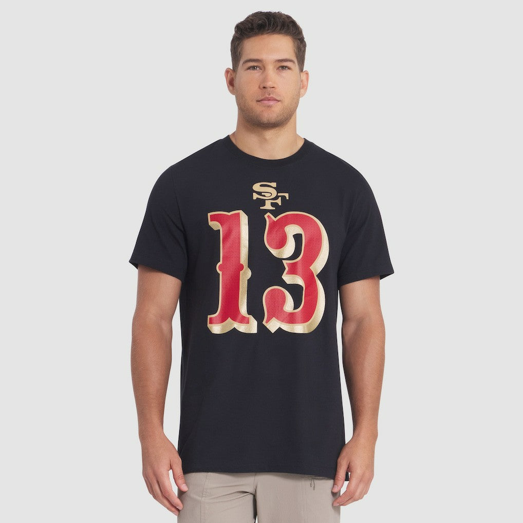 Brock Purdy San Francisco 49ers 2025 Rivalries Collection Player Name & Number T-Shirt Black | Nike for Sale