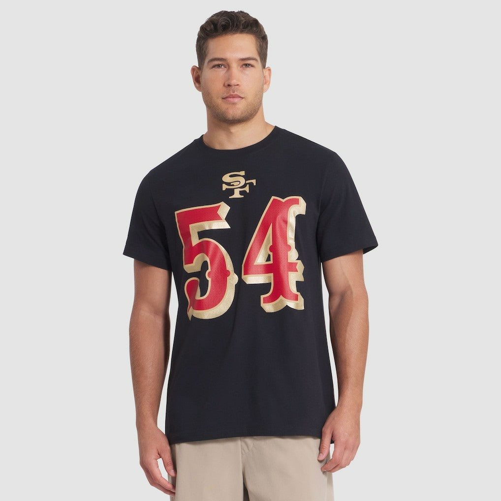 Fred Warner San Francisco 49ers 2025 Rivalries Collection Player Name & Number T-Shirt Black | Nike for Sale