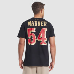Fred Warner San Francisco 49ers 2025 Rivalries Collection Player Name & Number T-Shirt Black | Nike for Sale
