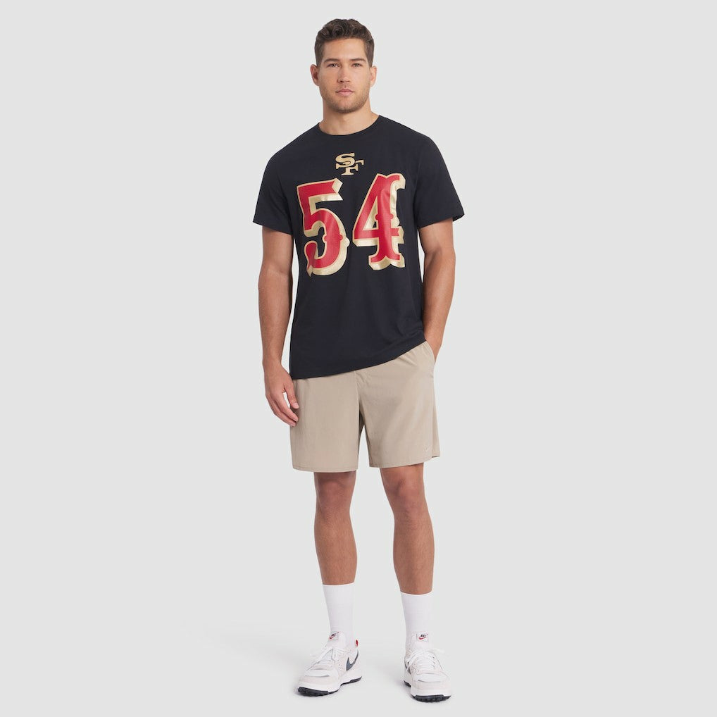 Fred Warner San Francisco 49ers 2025 Rivalries Collection Player Name & Number T-Shirt Black | Nike for Sale