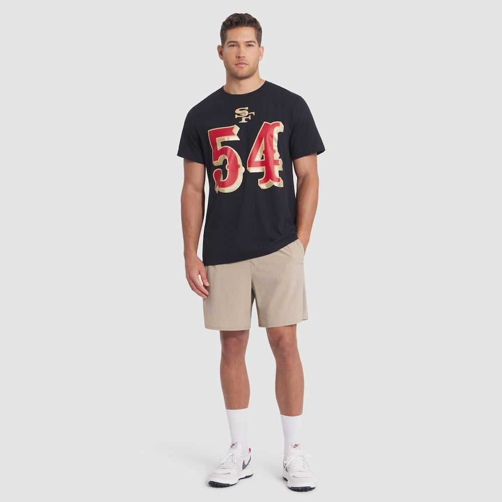 Fred Warner San Francisco 49ers 2025 Rivalries Collection Player Name & Number T-Shirt Black | Nike for Sale