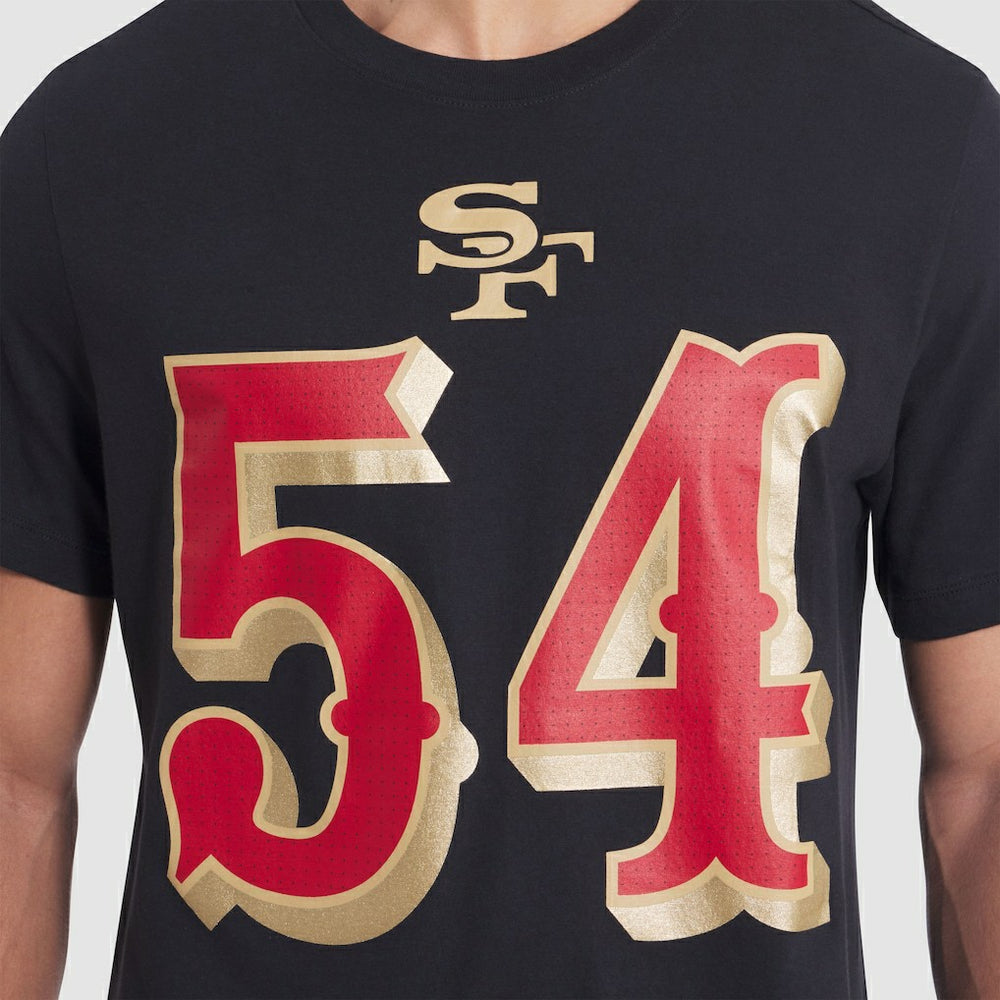 Fred Warner San Francisco 49ers 2025 Rivalries Collection Player Name & Number T-Shirt Black | Nike for Sale