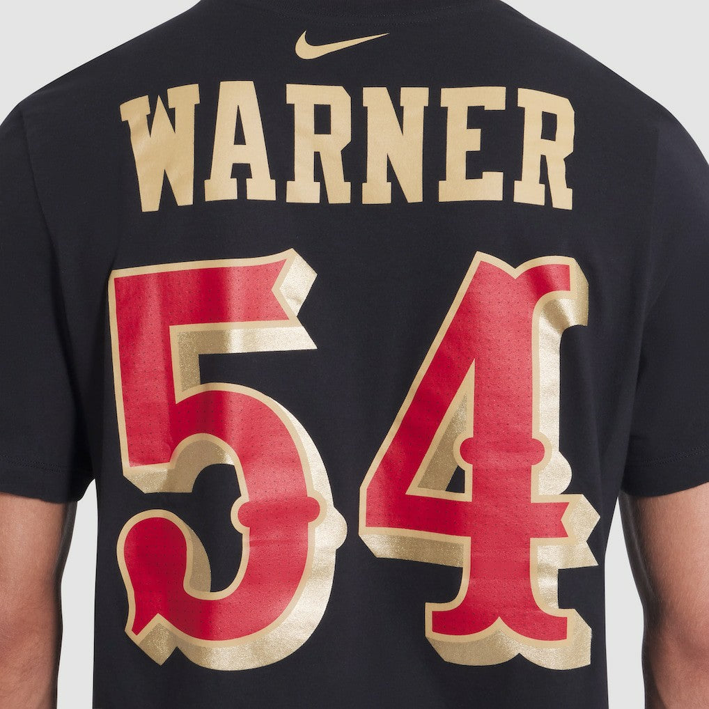 Fred Warner San Francisco 49ers 2025 Rivalries Collection Player Name & Number T-Shirt Black | Nike for Sale