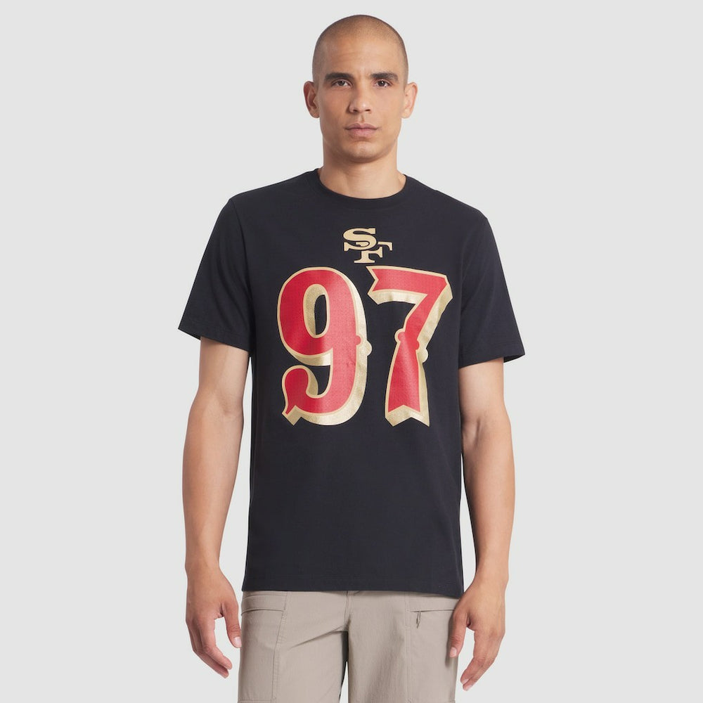 Nick Bosa San Francisco 49ers 2025 Rivalries Collection Player Name & Number T-Shirt Black | Nike for Sale