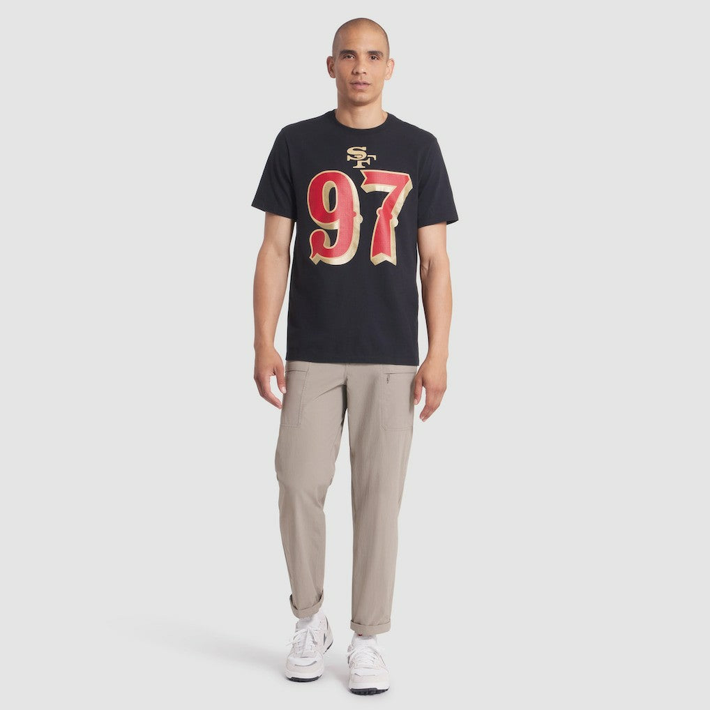 Nick Bosa San Francisco 49ers 2025 Rivalries Collection Player Name & Number T-Shirt Black | Nike for Sale