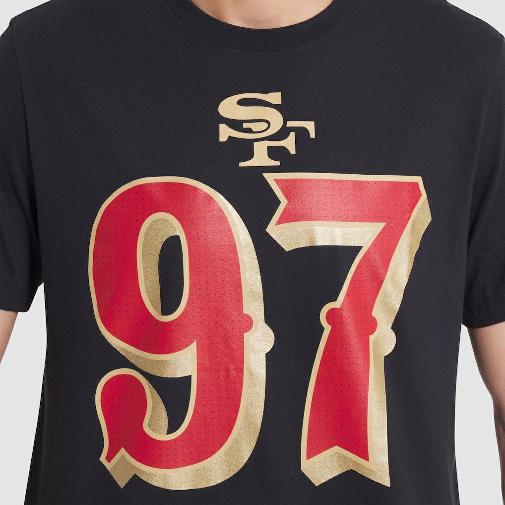 Nick Bosa San Francisco 49ers 2025 Rivalries Collection Player Name & Number T-Shirt Black | Nike for Sale