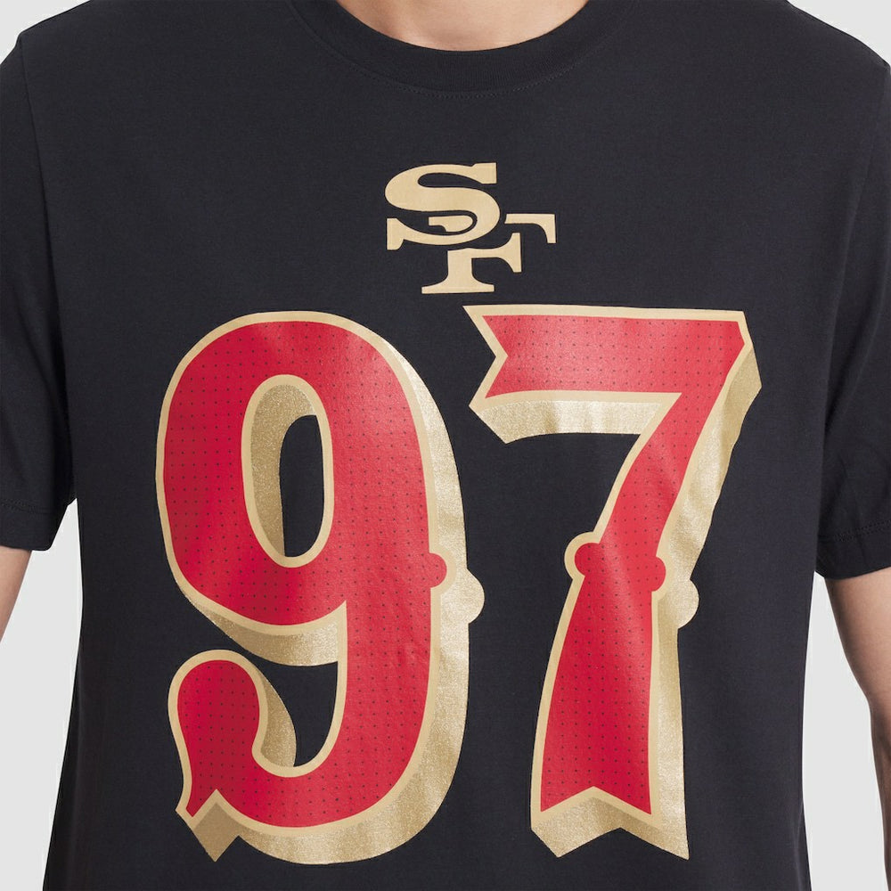 Nick Bosa San Francisco 49ers 2025 Rivalries Collection Player Name & Number T-Shirt Black | Nike for Sale