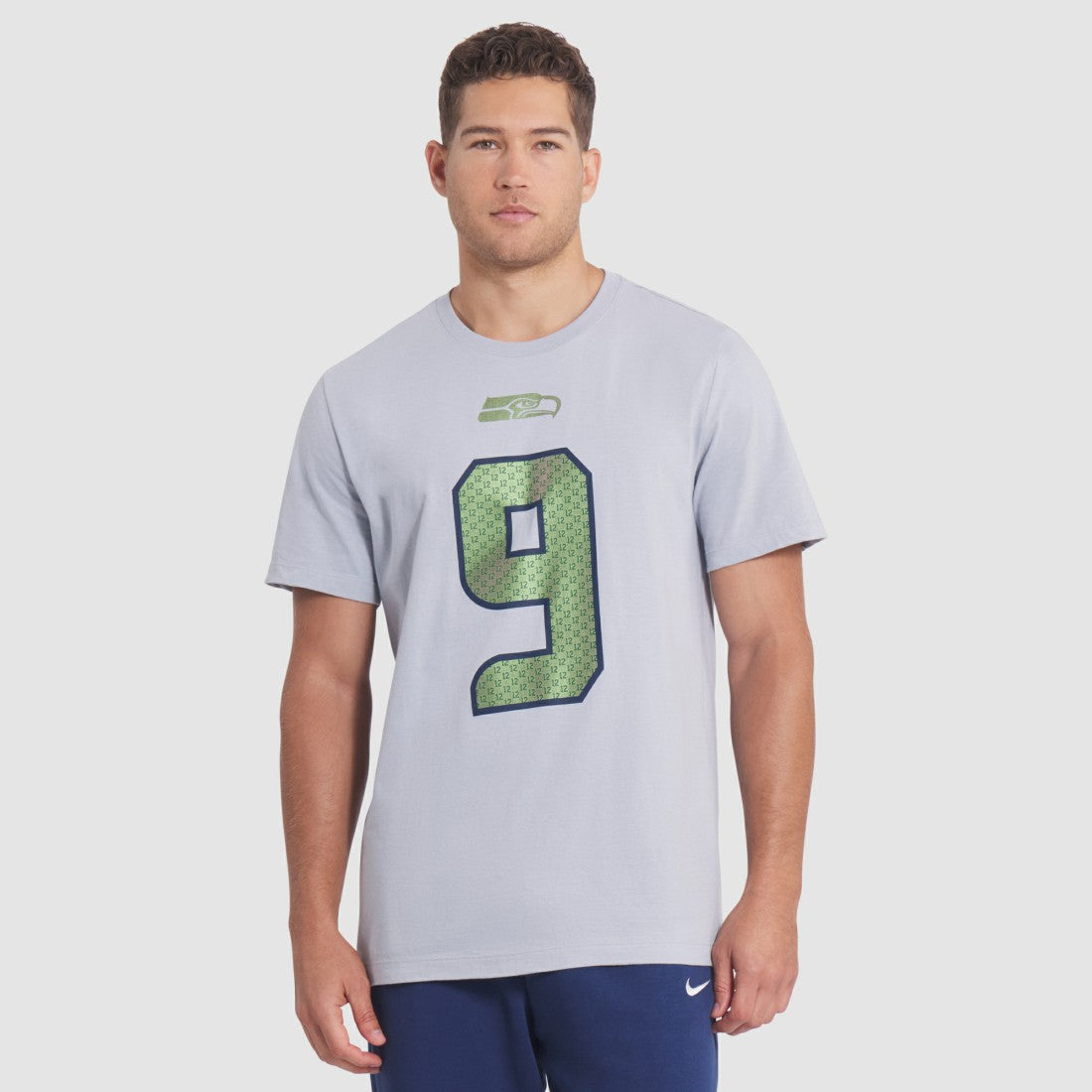 Kenneth Walker III Seattle Seahawks 2025 Rivalries Collection Player Name & Number T-Shirt Wolf Gray | Nike for Sale