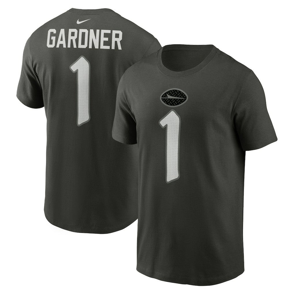 Ahmad Sauce Gardner New York Jets 2025 Rivalries Collection Player Name & Number T-Shirt Gotham Green | Nike for Sale