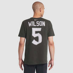 Garrett Wilson New York Jets 2025 Rivalries Collection Player Name & Number T-Shirt Gotham Green | Nike for Sale