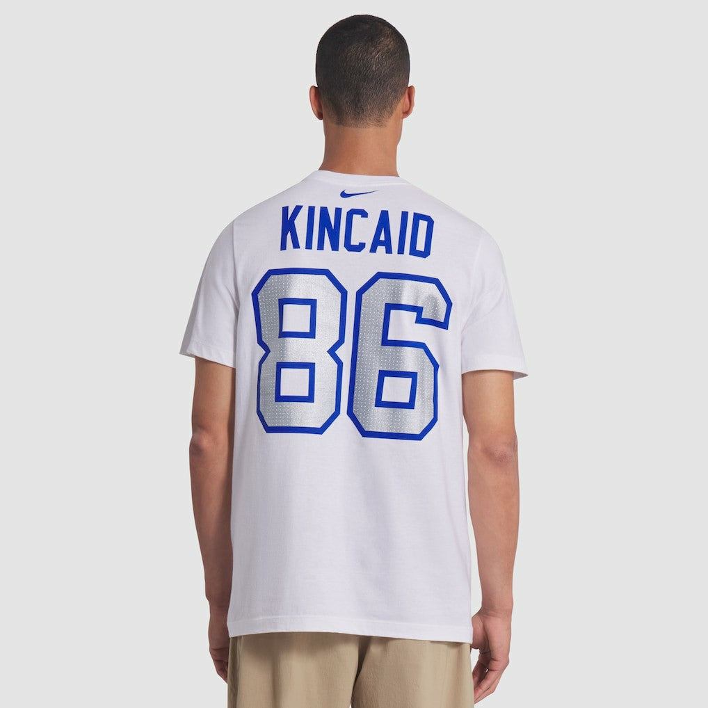 Dalton Kincaid Buffalo Bills 2025 Rivalries Collection Player Name & Number T-Shirt White | Nike for Sale
