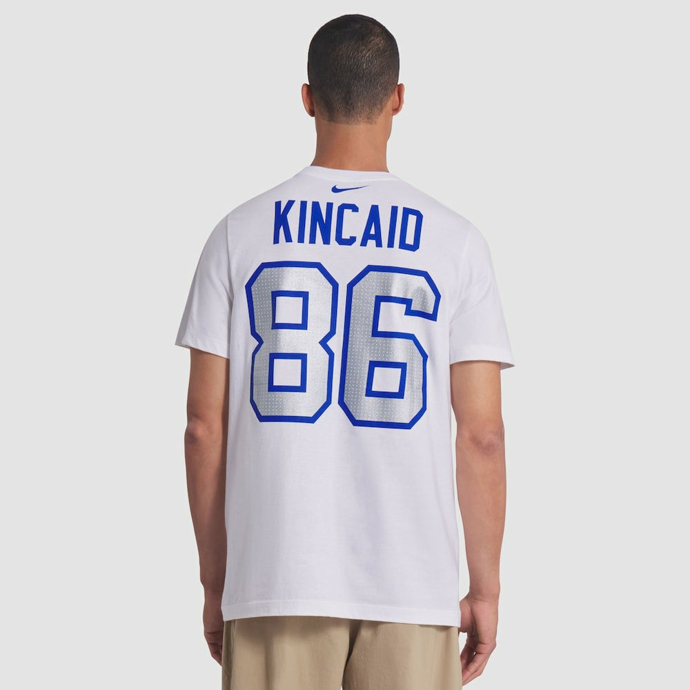 Dalton Kincaid Buffalo Bills 2025 Rivalries Collection Player Name & Number T-Shirt White | Nike for Sale