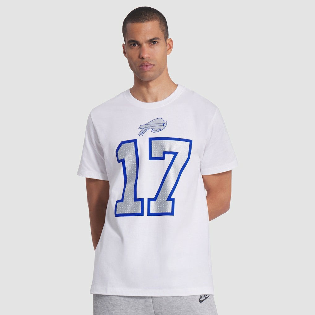 Josh Allen Buffalo Bills 2025 Rivalries Collection Player Name & Number T-Shirt White | Nike for Sale