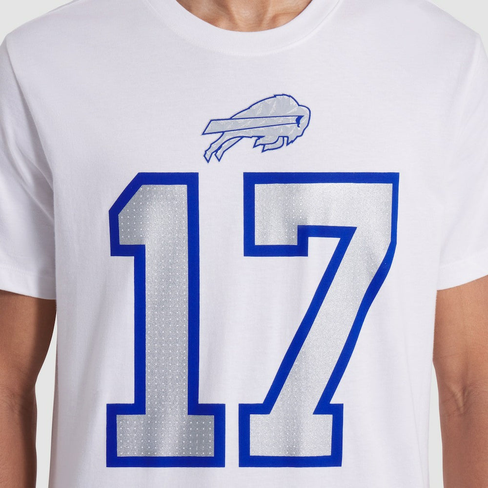 Josh Allen Buffalo Bills 2025 Rivalries Collection Player Name & Number T-Shirt White | Nike for Sale