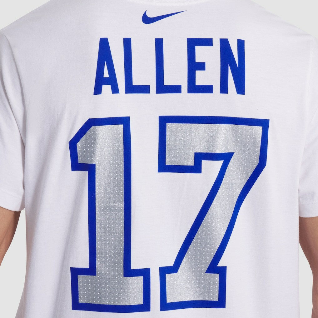 Josh Allen Buffalo Bills 2025 Rivalries Collection Player Name & Number T-Shirt White | Nike for Sale