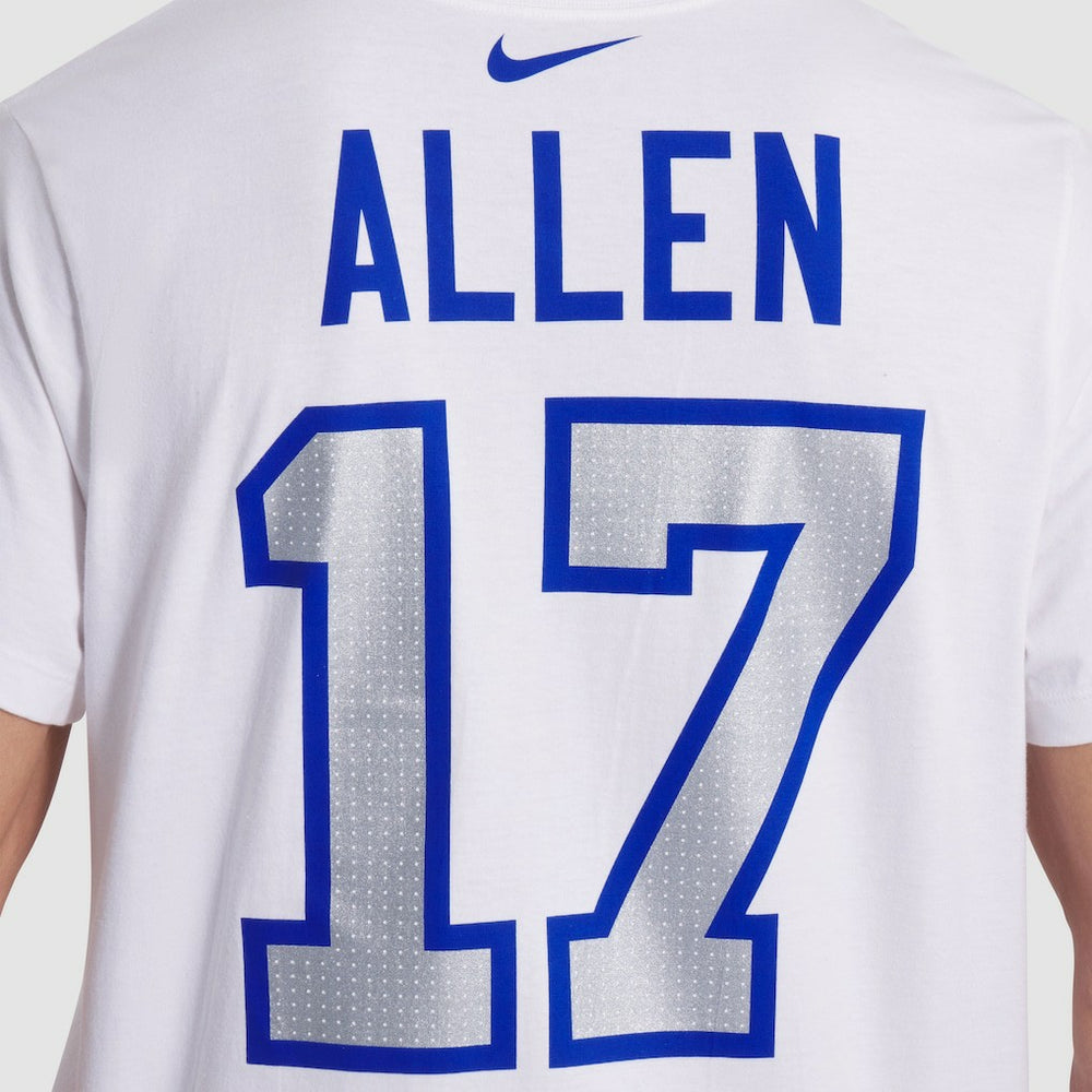 Josh Allen Buffalo Bills 2025 Rivalries Collection Player Name & Number T-Shirt White | Nike for Sale