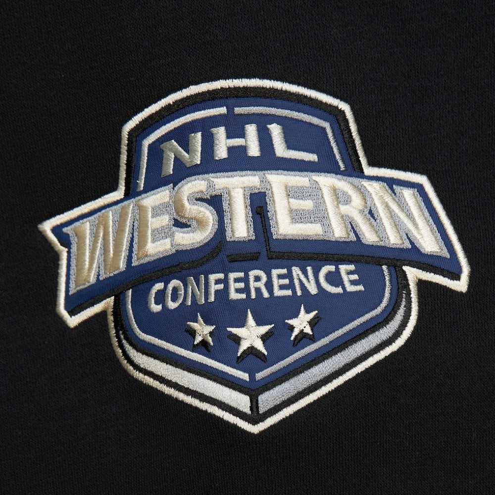 Vegas Golden Knights Mitchell & Ness Women's Heritage Lace-Up Pullover Sweatshirt - Black - NHL
