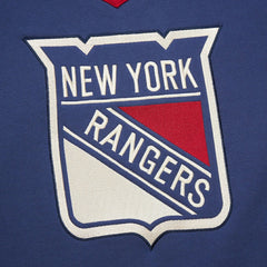 New York Rangers Mitchell & Ness Women's Heritage Lace-Up Pullover Sweatshirt - Blue - NHL
