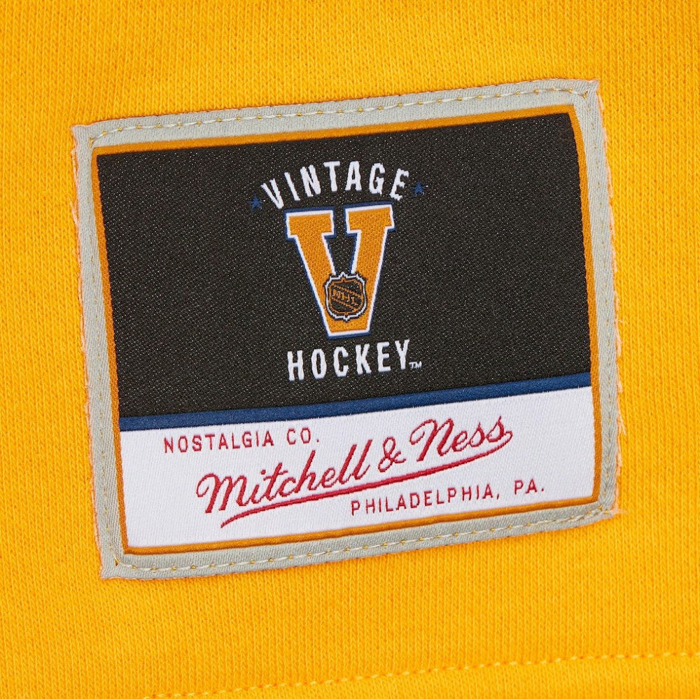 Boston Bruins Mitchell & Ness Women's Heritage Lace-Up Pullover Sweatshirt - Black - NHL