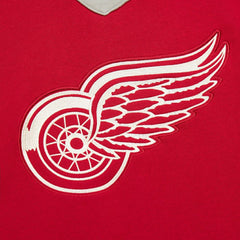 Detroit Red Wings Mitchell & Ness Women's Heritage Lace-Up Pullover Sweatshirt - Red - NHL