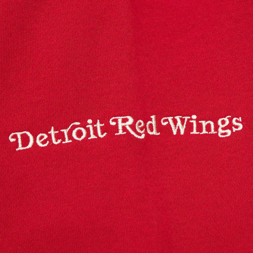 Detroit Red Wings Mitchell & Ness Women's Heritage Lace-Up Pullover Sweatshirt - Red - NHL