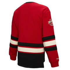 New Jersey Devils Mitchell & Ness Women's Heritage Lace-Up Pullover Sweatshirt - Red - NHL