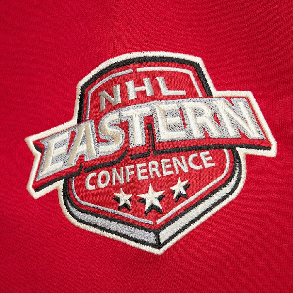 New Jersey Devils Mitchell & Ness Women's Heritage Lace-Up Pullover Sweatshirt - Red - NHL