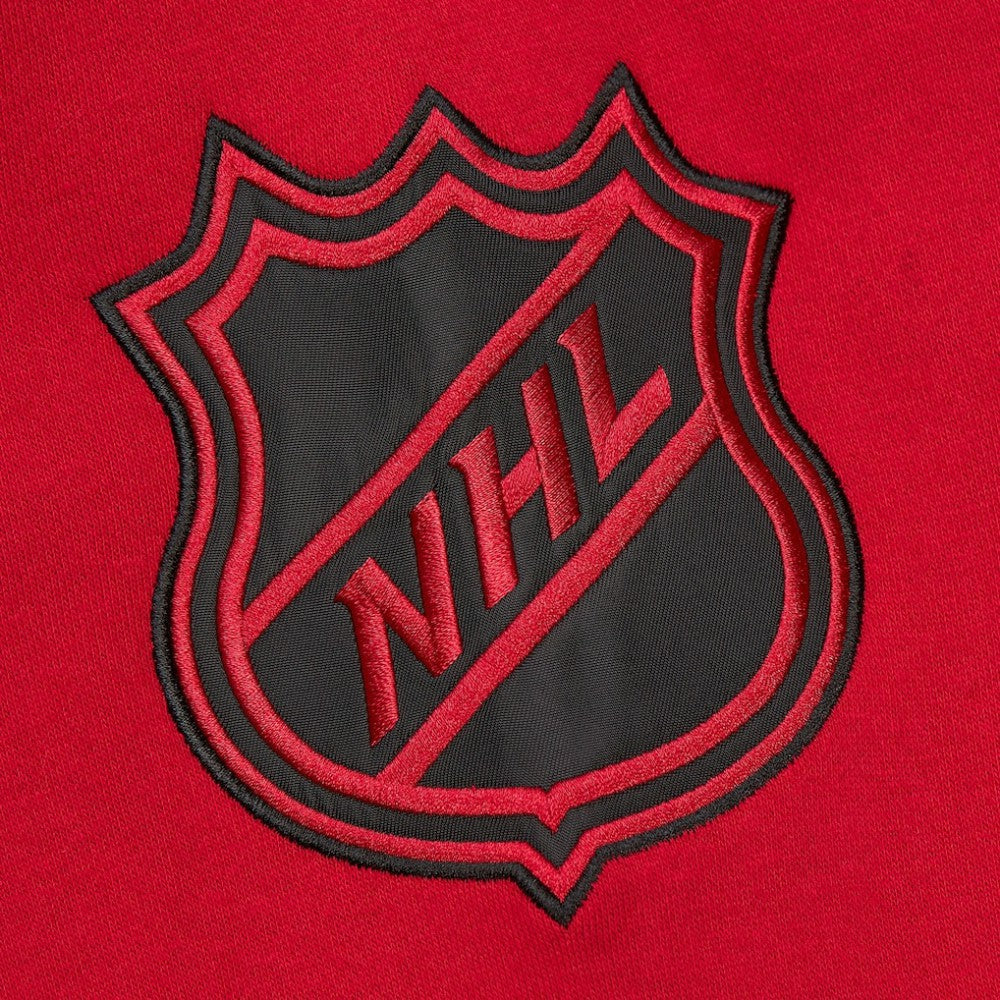 New Jersey Devils Mitchell & Ness Women's Heritage Lace-Up Pullover Sweatshirt - Red - NHL