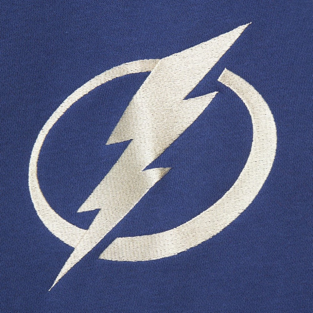 Tampa Bay Lightning Mitchell & Ness Women's Heritage Lace-Up Pullover Sweatshirt - Blue - NHL