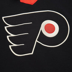 Philadelphia Flyers Mitchell & Ness Women's Heritage Lace-Up Pullover Sweatshirt - Black - NHL