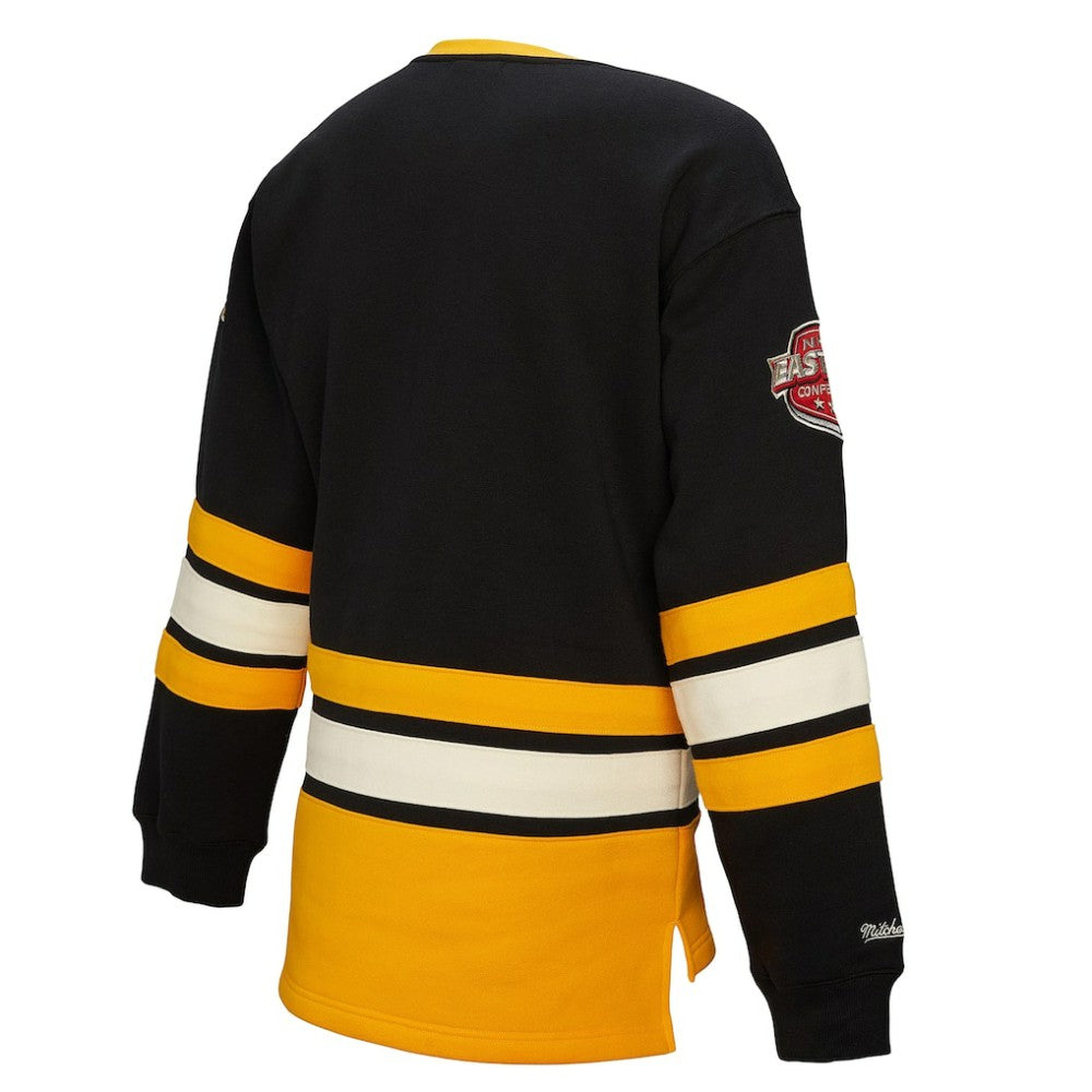 Pittsburgh Penguins Mitchell & Ness Women's Heritage Lace-Up Pullover Sweatshirt - Black - NHL