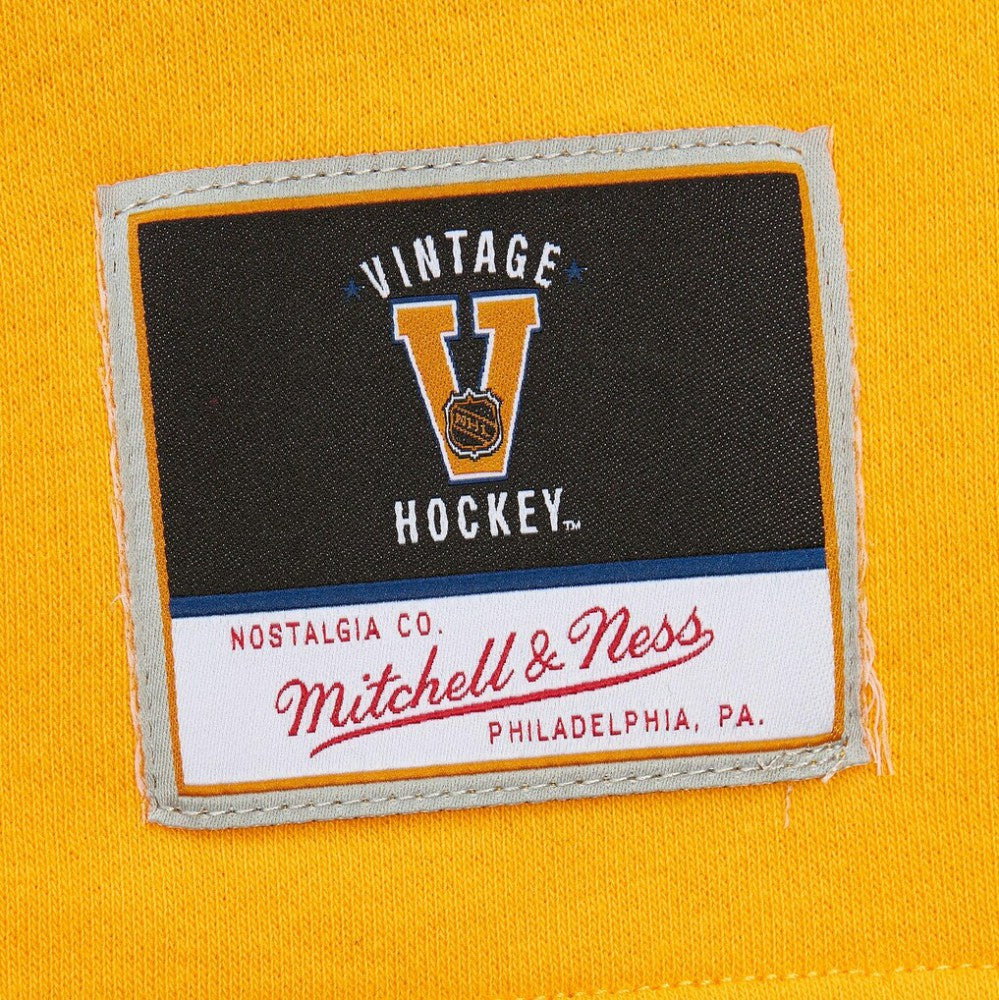 Pittsburgh Penguins Mitchell & Ness Women's Heritage Lace-Up Pullover Sweatshirt - Black - NHL
