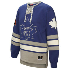 Toronto Maple Leafs Mitchell & Ness Women's Heritage Lace-Up Pullover Sweatshirt - Blue - NHL