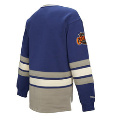 Toronto Maple Leafs Mitchell & Ness Women's Heritage Lace-Up Pullover Sweatshirt - Blue - NHL