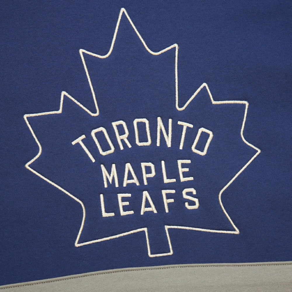 Toronto Maple Leafs Mitchell & Ness Women's Heritage Lace-Up Pullover Sweatshirt - Blue - NHL