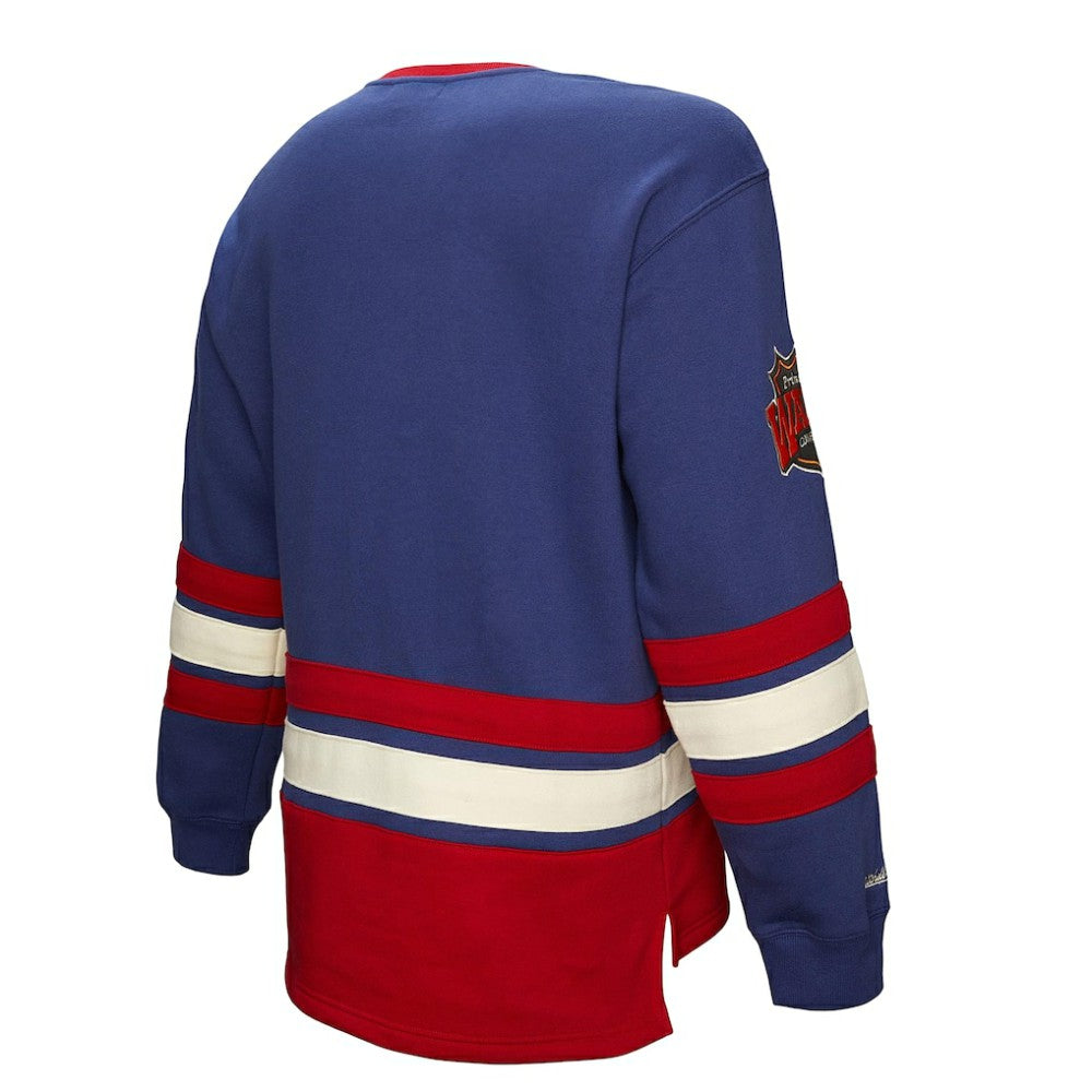New York Rangers Heritage Lace-Up Pullover Sweatshirt - Royal - NHL
