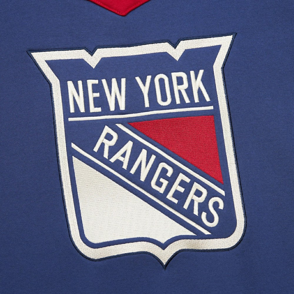 New York Rangers Heritage Lace-Up Pullover Sweatshirt - Royal - NHL