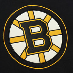 Boston Bruins Heritage Lace-Up Pullover Sweatshirt - Black - NHL