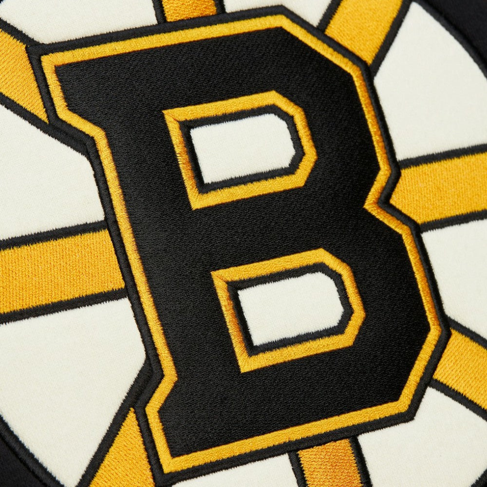 Boston Bruins Heritage Lace-Up Pullover Sweatshirt - Black - NHL