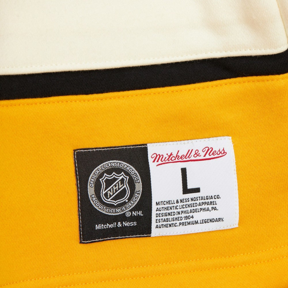 Boston Bruins Heritage Lace-Up Pullover Sweatshirt - Black - NHL