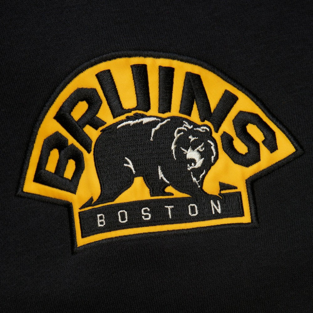 Boston Bruins Heritage Lace-Up Pullover Sweatshirt - Black - NHL