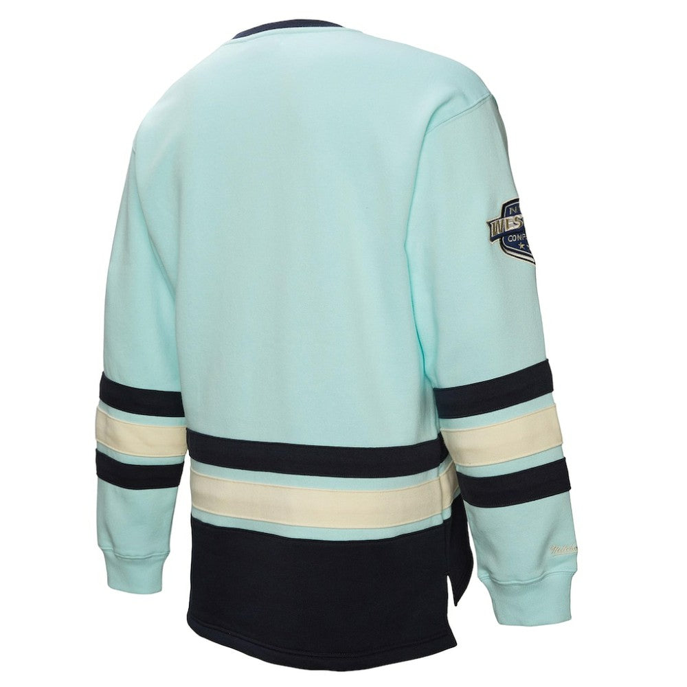 Seattle Kraken Heritage Lace-Up Pullover Sweatshirt - Light Blue - NHL