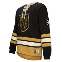 Vegas Golden Knights Heritage Lace-Up Pullover Sweatshirt - Black - NHL