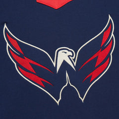 Washington Capitals Heritage Lace-Up Pullover Sweatshirt - Navy - NHL
