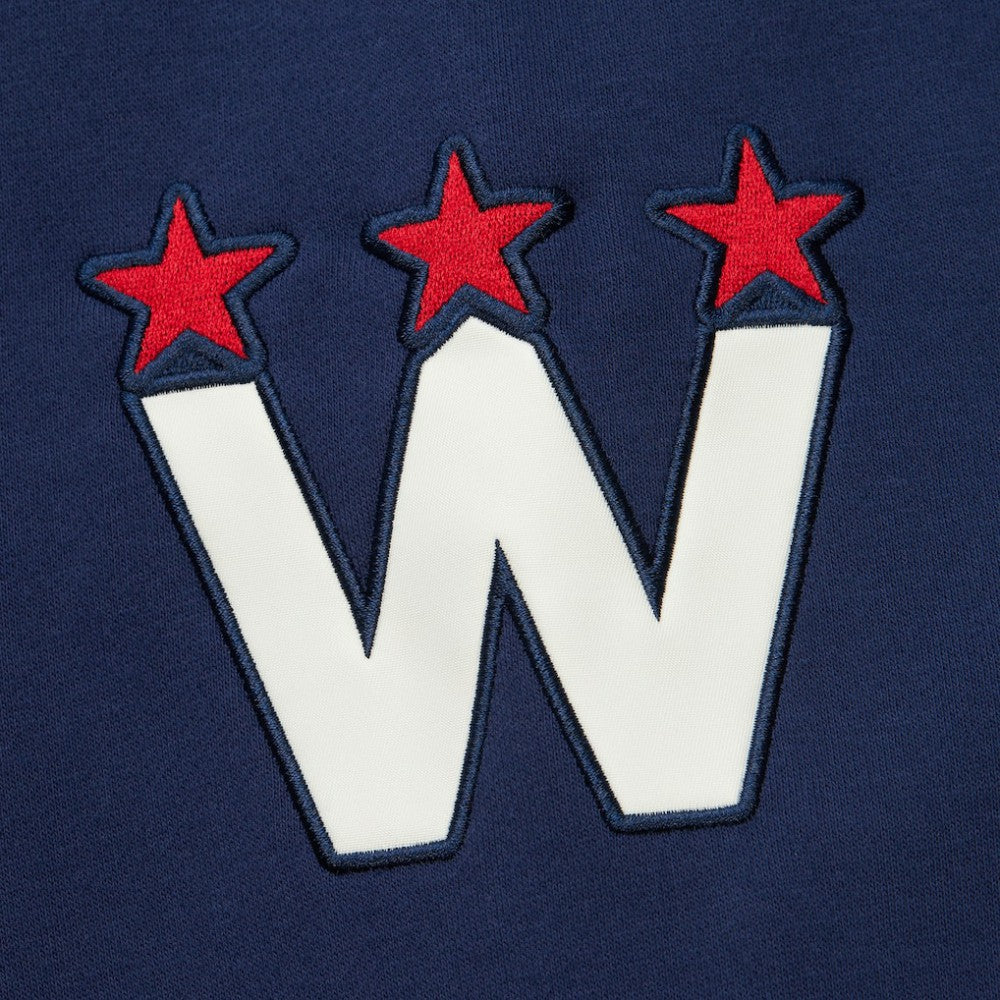 Washington Capitals Heritage Lace-Up Pullover Sweatshirt - Navy - NHL