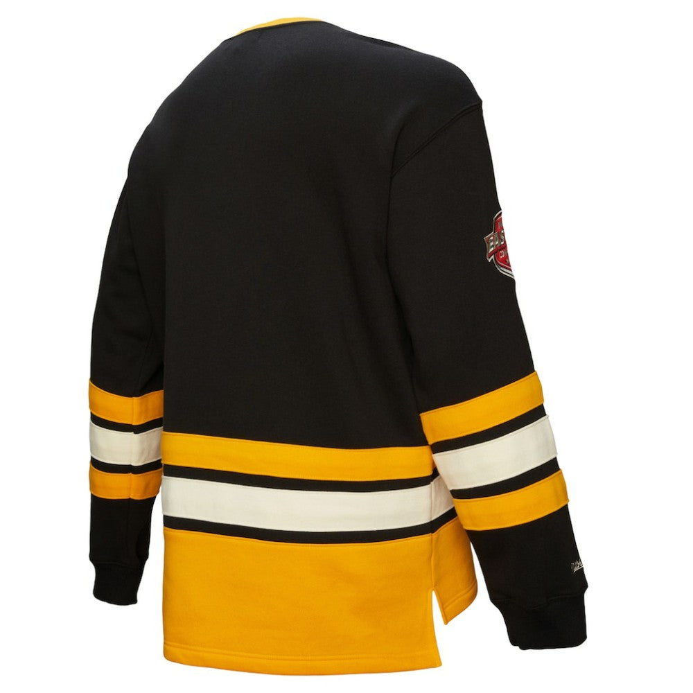 Pittsburgh Penguins Heritage Lace-Up Pullover Sweatshirt - Black - NHL