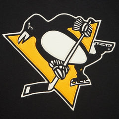 Pittsburgh Penguins Heritage Lace-Up Pullover Sweatshirt - Black - NHL